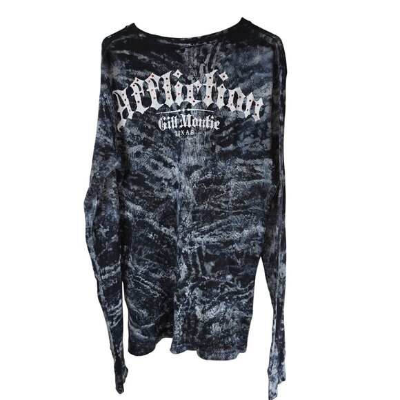 Affliction Signature Series Gill Montie Limited Edition Thermal Y2K Large Skull - Picture 5 of 8